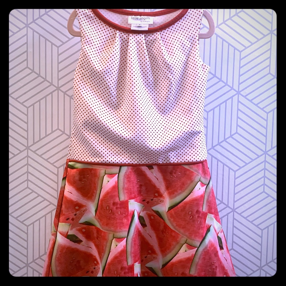 Adorable Girl's watermelon 🍉 print dress